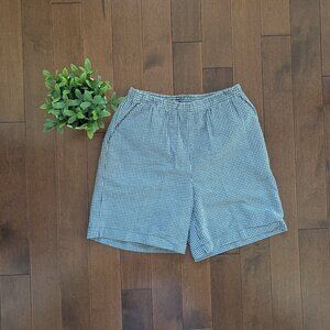 BLACK TINY PLAID VINTAGE TROUSER SHORTS